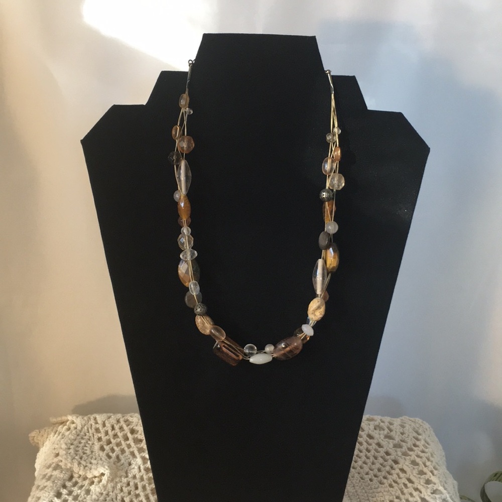 Bronze Tone Vintage Lia Sophia Artisan Necklace